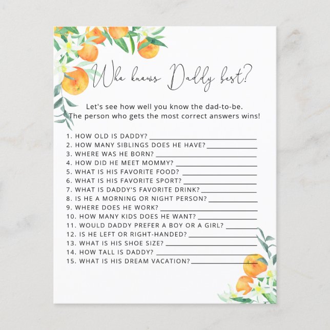 Little cutie Qui connaît DADDY le mieux (Devant)