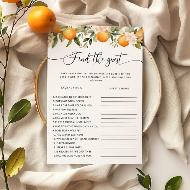 Little cutie Trouvez le jeu du Baby shower invité (Créateur téléchargé)