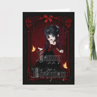 Little Devil 1 Gothique Bonne carte d'anniversaire