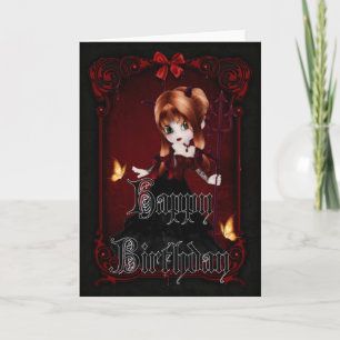 Little Devil 3 gothique Bonne carte d'anniversaire
