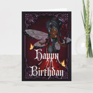Little Devil Ladybug Design 4b Bonne carte d'anniv