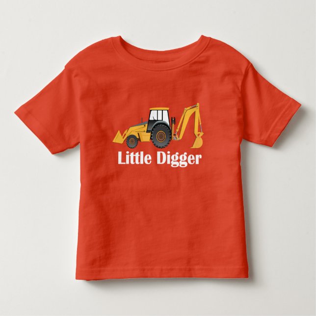 Little Digger - Toddler Fine Jersey T-Shirt  (Devant)
