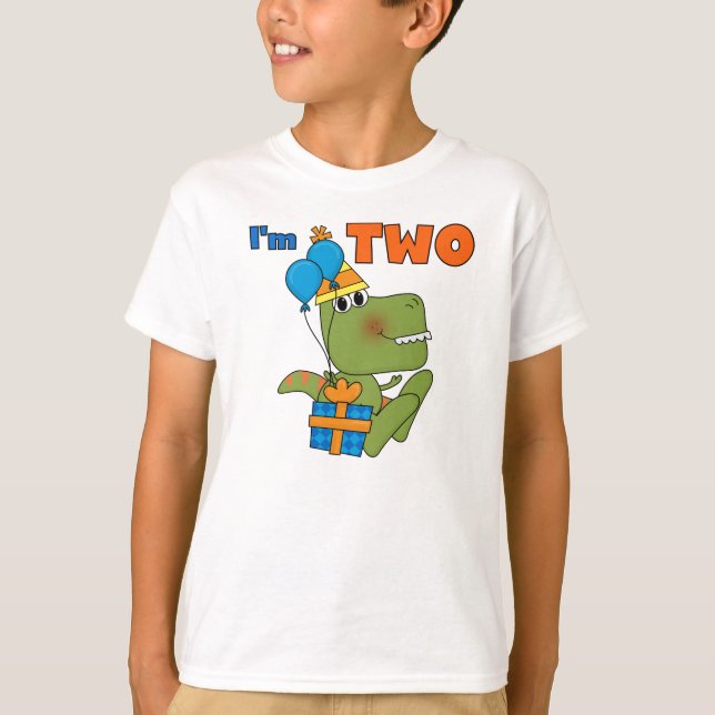 Little Dino 2e Anniversaire Tshirts et cadeaux (Devant)