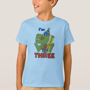 Little Dino 3ème Anniversaire Tshirts et cadeaux