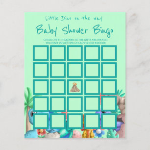 Little Dino sur le chemin Baby shower de verdure B