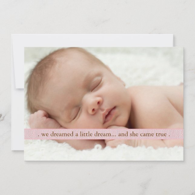 Little Dream Two Photo Faire-part de naissance mod (Devant)