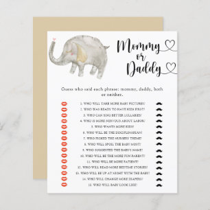 Little Elephant - jeu de baby shower maman ou papa