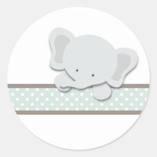 Little Elephant {Turquoise}   Stickers