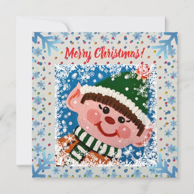 Little Elf Magnet Card (Devant)