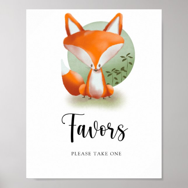 Little Fox arrive en chemin \  Affiche de cadeaux (Devant)