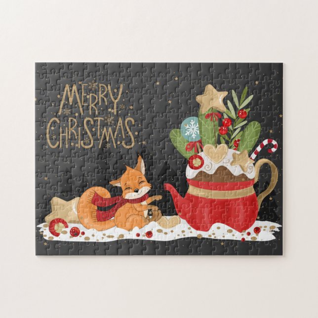 Little Fox Christmas Puzzle (Horizontal)