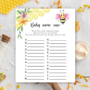 Little Girl Bee - Baby name race jeu