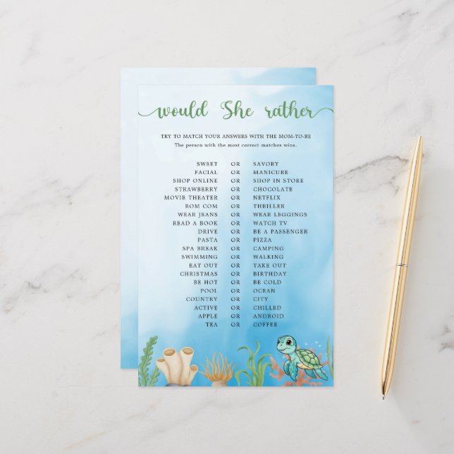 Little Hatching Voudrait-Elle Plutôt Baby shower J (Devant/Arrière en situation)