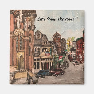 Little Italy, Cleveland Ohio Peinture sur aimant