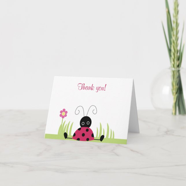 Little Ladybug Folded Merci notes (Devant)