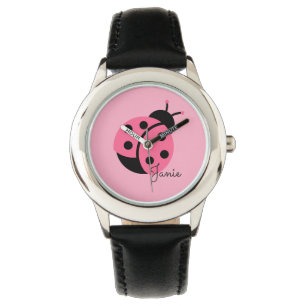 "Little Ladybug" montre personnalisée pour fille