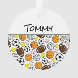 Little League Sports Balls Joueur NOM Fun