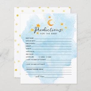 Little Lion C'est un garçon Aquarelle Bleu Prédict