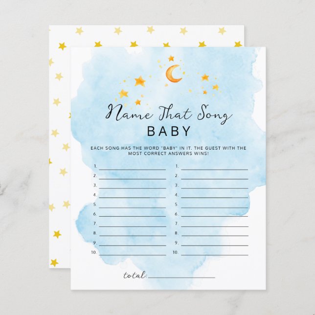 Little Lion C'est un garçon Aquarelle Nom Qui Chan (Devant / Derrière)