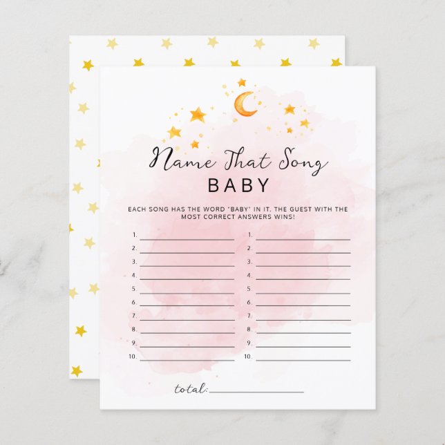 Little Lion C'est une fille Aquarelle Nom qui chan (Devant / Derrière)