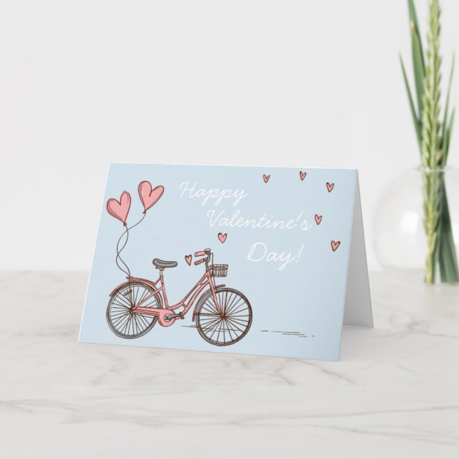 Little Love Bike Carte Saint-Valentin (Devant)