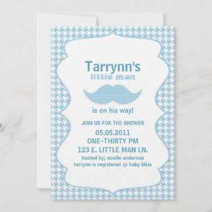 LITTLE MAN Baby shower & Invitation d'anniversaire