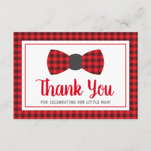Little Man Carte de remerciements, Bow Cravate, Bu