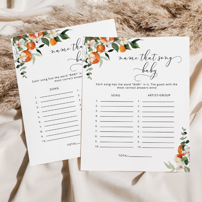 Little mignon Nom de la chanson jeu de baby shower (Créateur téléchargé)