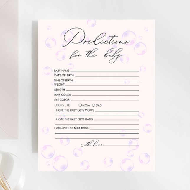 Little Pearl Bubbles Prédictions Pour Baby Game (Créateur téléchargé)