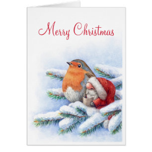 Little Père Noël avec un rouge