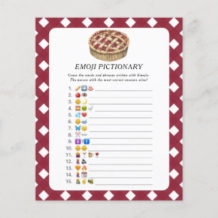 Little Pie baby shower Emoji jeu pictural