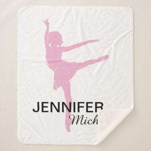 Little Pink Ballerin]une couverture Sherpa