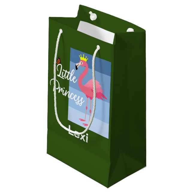 Little Princess Rose Flamant rose Design - Sac cad (Devant Angle)