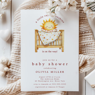 Little Ray of Sunshine Baby shower Invitation