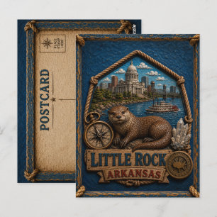 Little Rock Arkansas Carte Postale Voyage Vintage