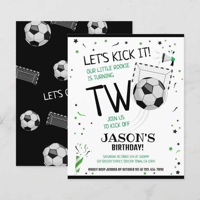 Little Rookie Soccer Budget 2e anniversaire (Devant / Derrière)