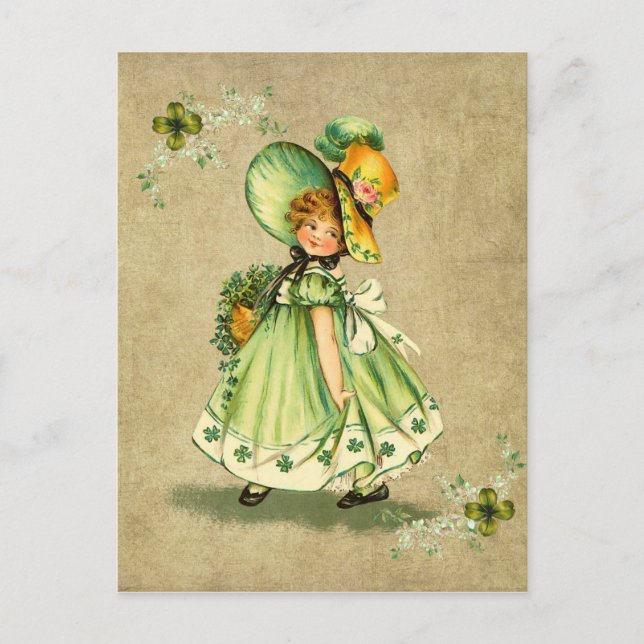 Little Saint Patty's Day Girl - Carte postale (Devant)