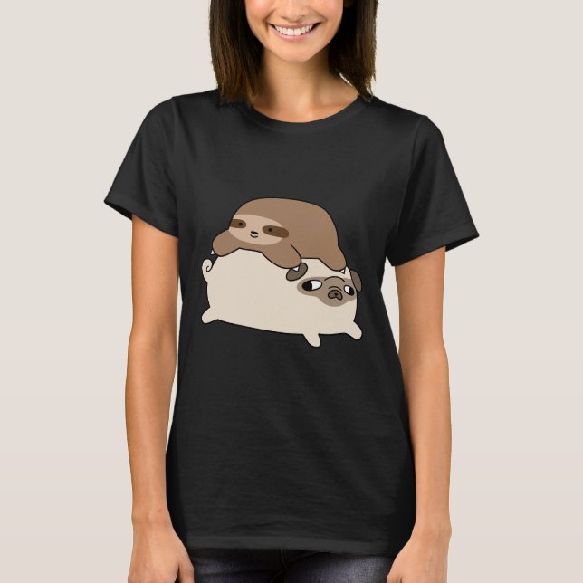 Little Sloth and Carlin Essential T-Shirt 228 (Devant)