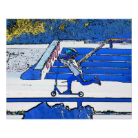 Little Speedster - Stunt Scooter Rider Poster
