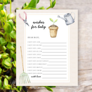 Little Sprout Baby shower - Voeux pour bébé