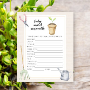 Little sprout - Baby Word Scramble Jeu