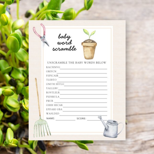 Little sprout - Baby Word Scramble Jeu (Créateur téléchargé)