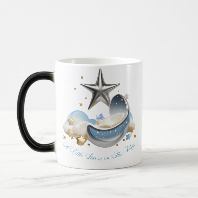"Little Star is on His Way" Magic Heat-Reveal Mug (Gauche)