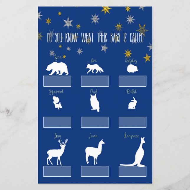 Little Star Name My Baby Game (Devant)