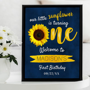 Little Sunflower 1ère Affiche de bienvenue d'anniv