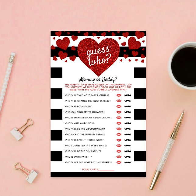 Little Sweetheart Baby Shower Guess Who Game (Créateur téléchargé)