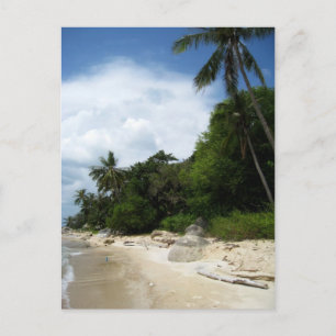 Littoral de Ko Phangan en carte postale de la