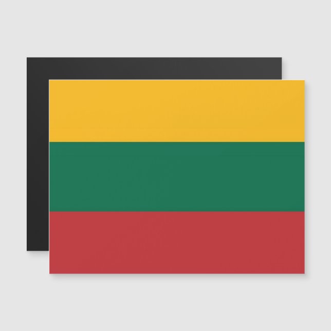 Lituanie - drapeau lituanien - (Devant / Derrière)