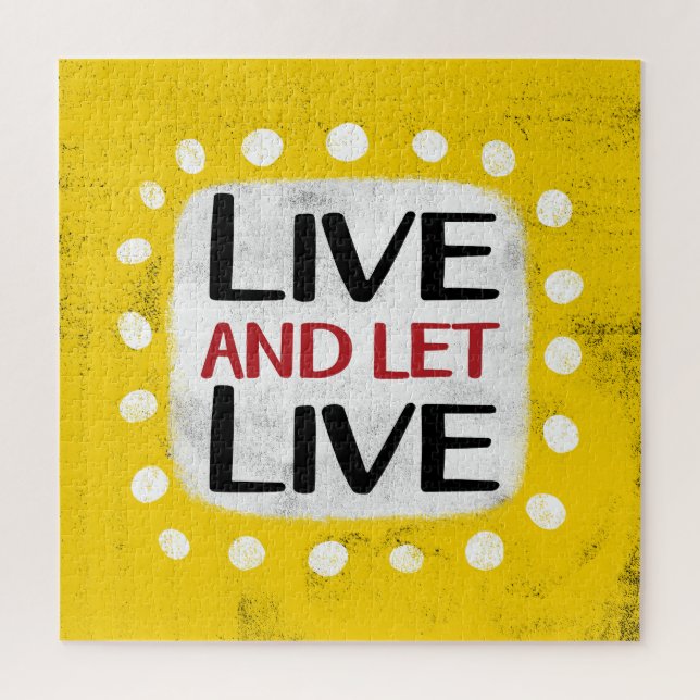 Live And Let Live Jigsaw Puzzle Puzzle (Vertical)