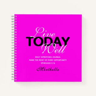 LIVE AUJOURD'HUI WELL Daily Intentions Journal
